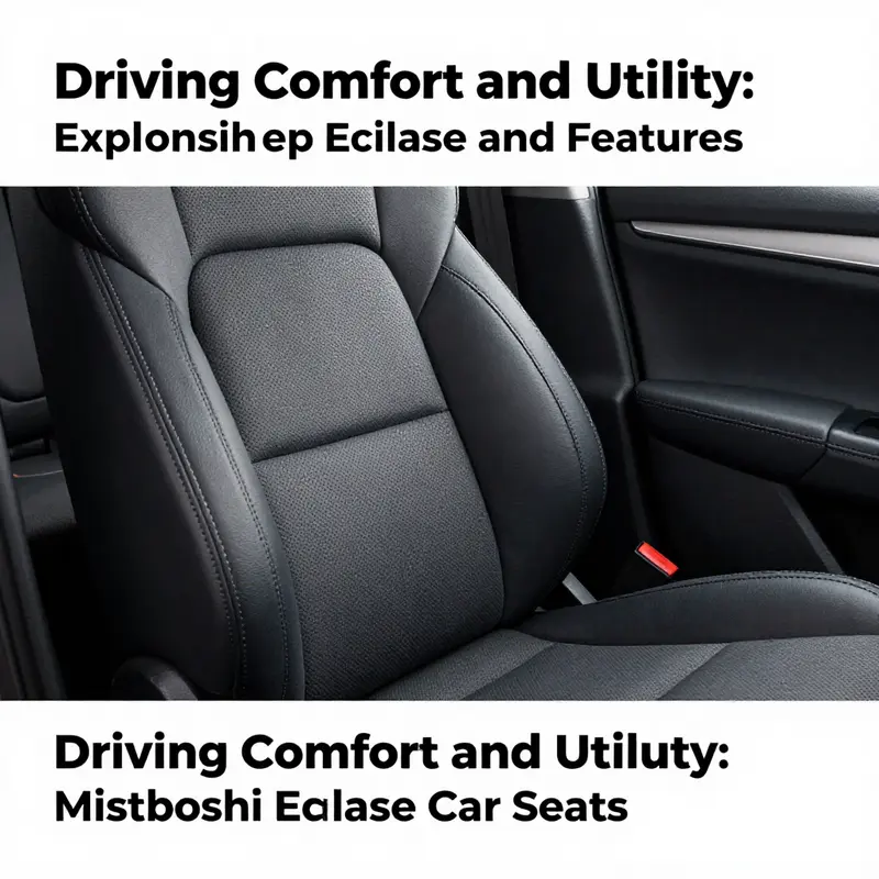 Mitsubishi Eclipse car seat highlighting its supportive design and durable materials.