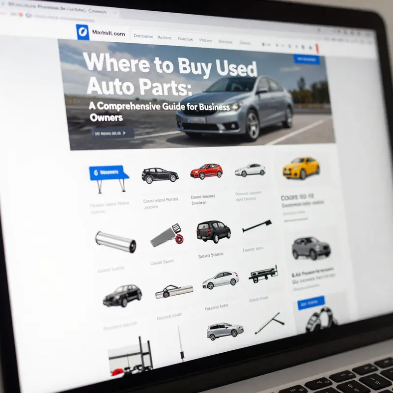 A vibrant auto parts market where business owners can find reliable used parts.