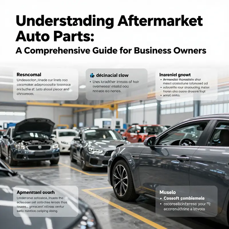 A variety of aftermarket auto parts illustrating their diverse applications in vehicle enhancement and repair.