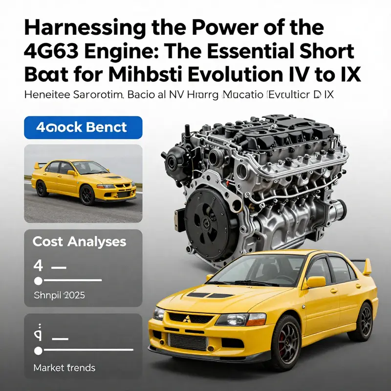 Overview of the Mitsubishi 4G63 short block engine highlighting its design and performance capabilities.