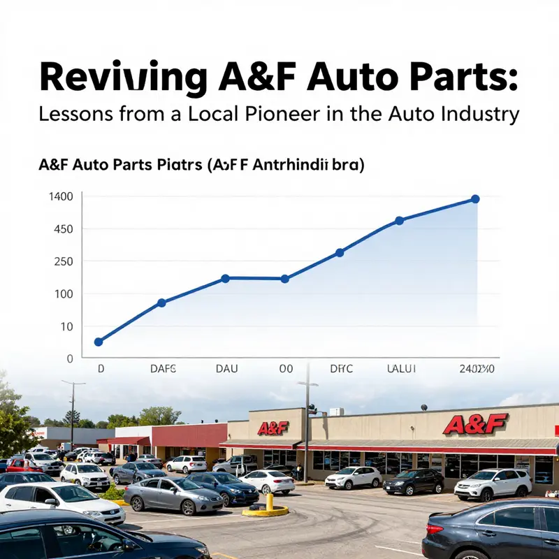 The storefront of A&F Auto Parts during its prime, illustrating its role in the local community.