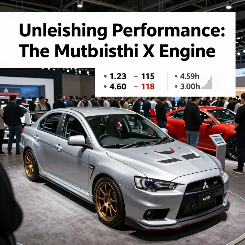 The high-performance 4B11T engine showcasing its advanced turbocharging features.