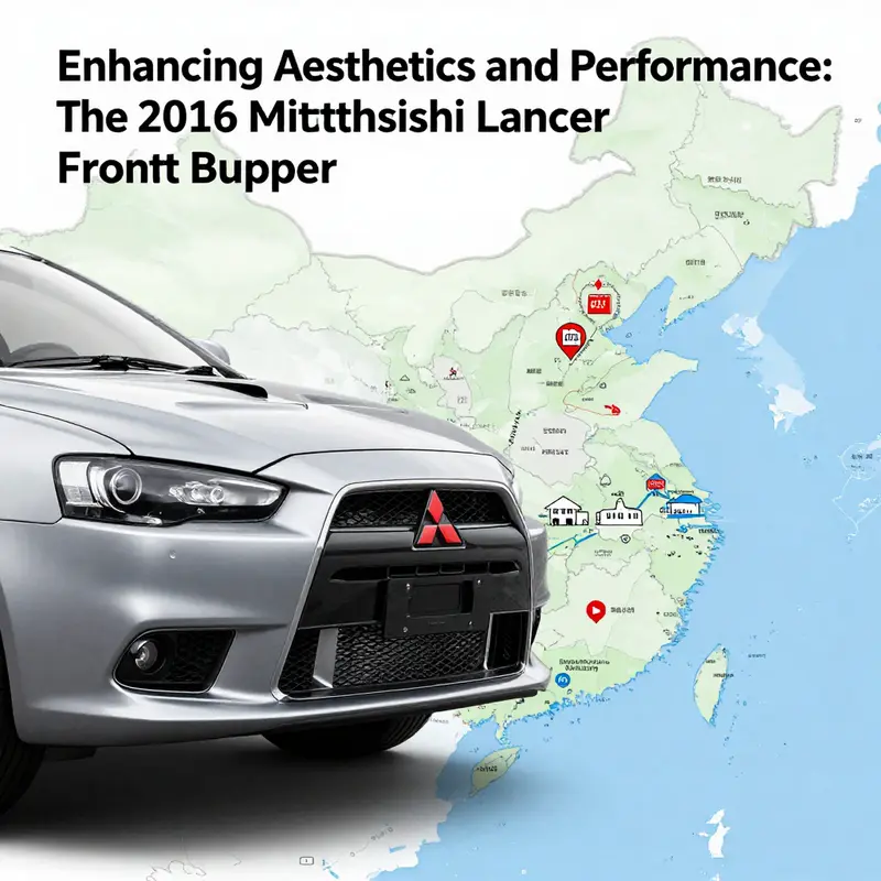 Various materials used in the construction of 2016 Mitsubishi Lancer front bumpers.
