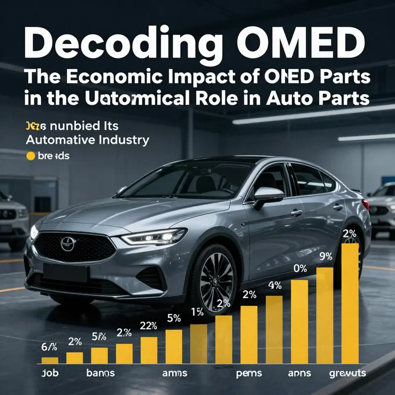 Illustration showcasing the range of OEM auto parts in a vehicle, emphasizing their design and production.