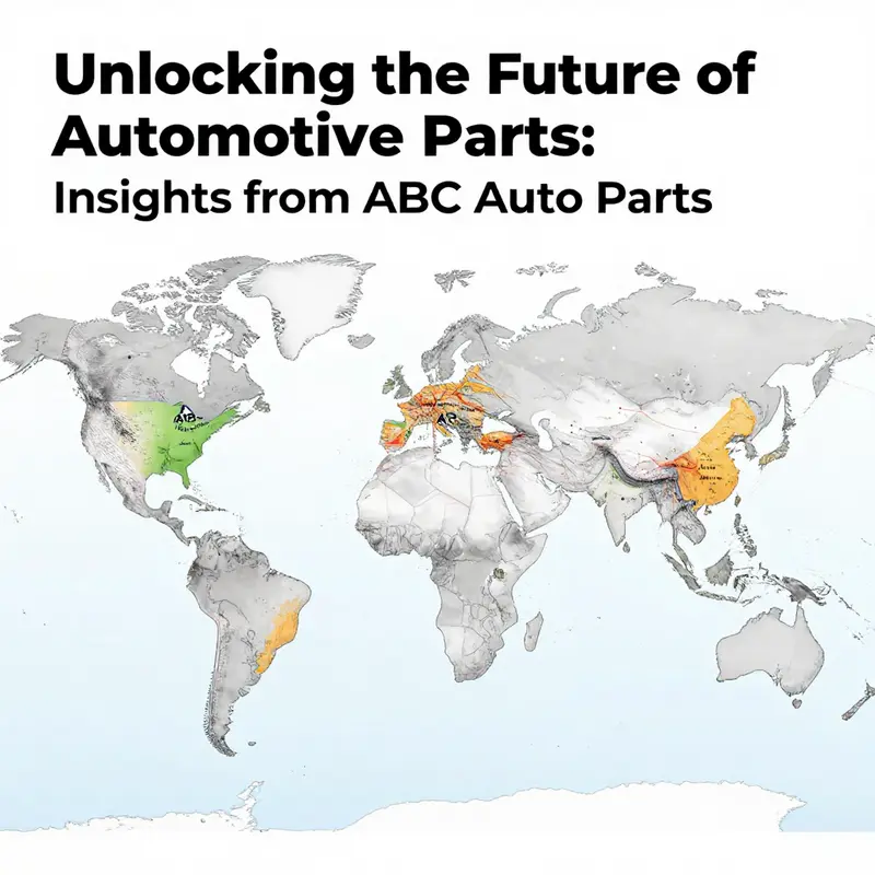 A display of the extensive product range from ABC Auto Parts catering to various automotive needs.