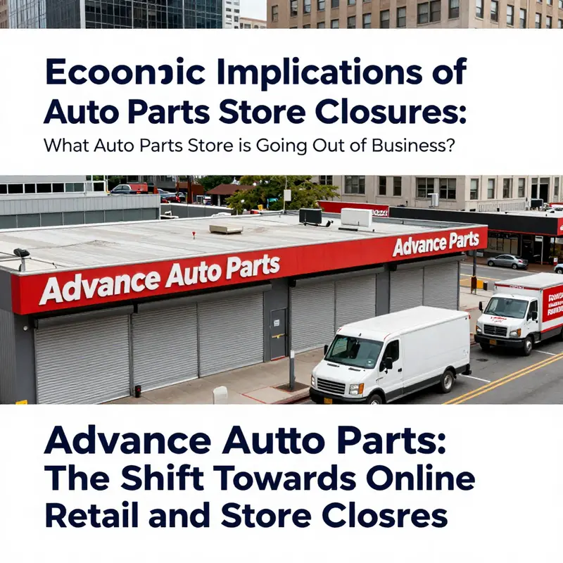 Empty aisles at an Advance Auto Parts store highlight the shift in retail focus.