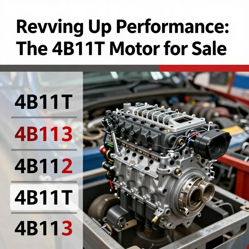 Current listings highlight the growing demand for 4B11T motors in the automotive market.