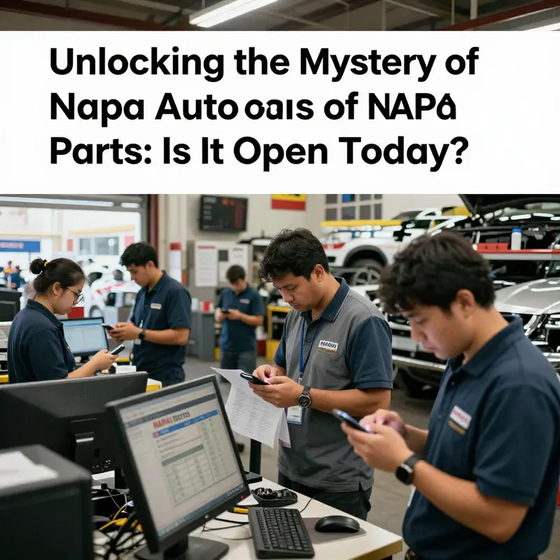 The NAPA Auto Parts website offers a user-friendly interface to check store hours.