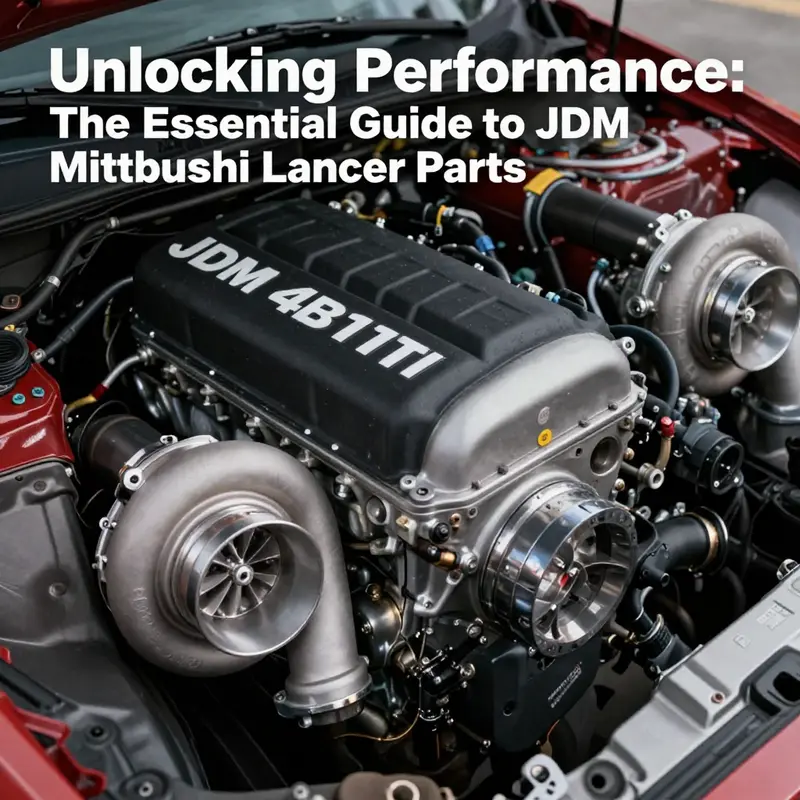 High-performance 4B11T turbocharged engine components ready for installation.