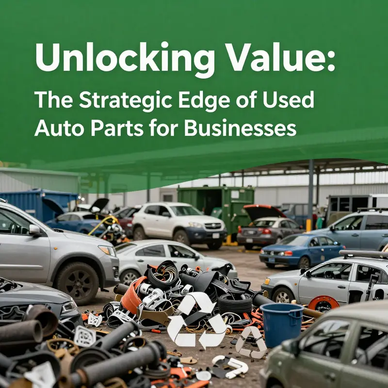 Comparison of costs highlighting the economic benefits of used auto parts.