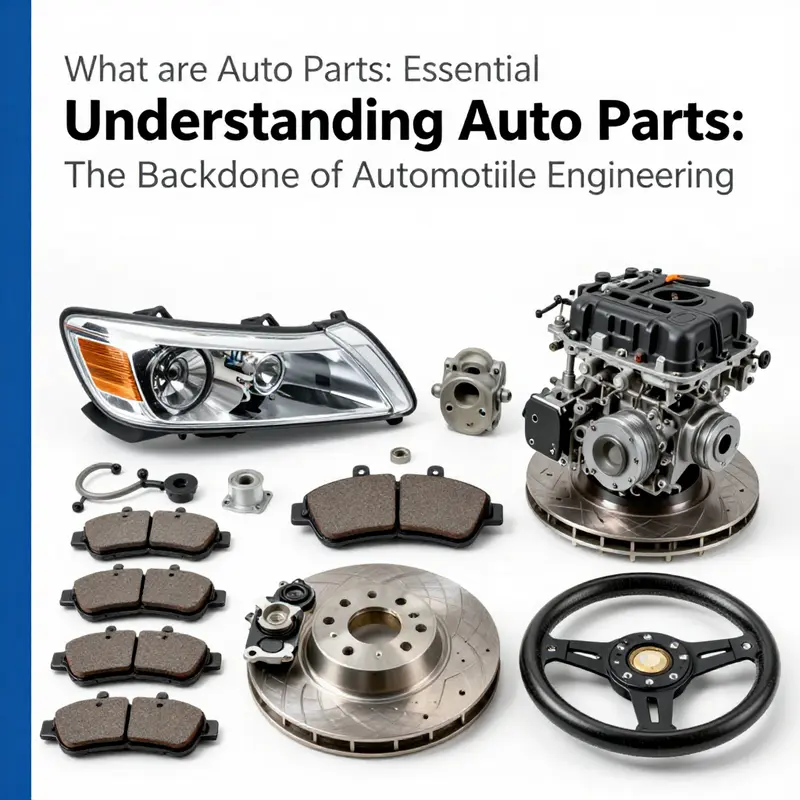 Diverse auto parts essential for vehicle functionality, showcasing their critical role in automotive engineering.