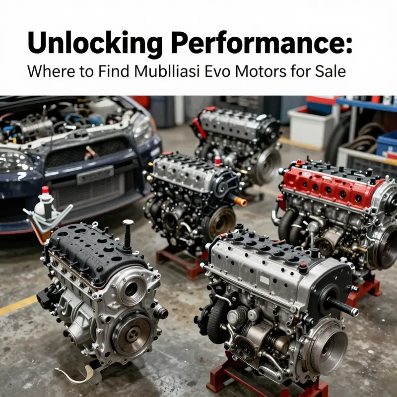 A vibrant marketplace featuring Mitsubishi Evo vehicles and engine options available for sale.