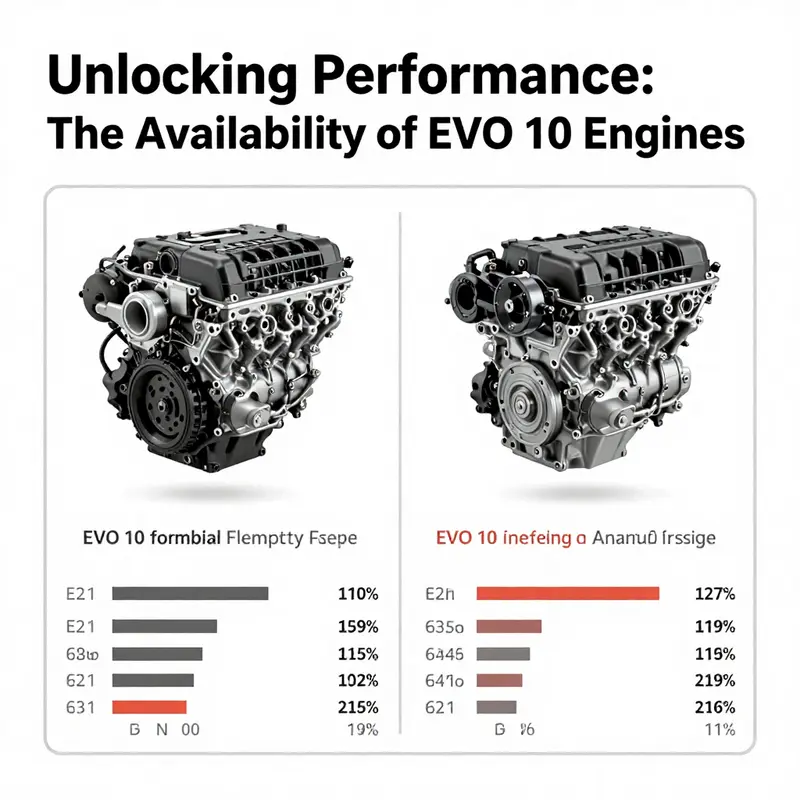 Diverse market displays featuring EVO X engines and performance parts.