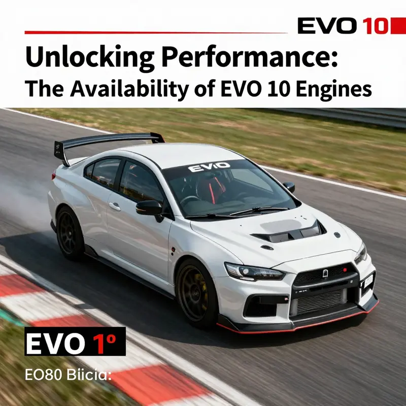 Diverse market displays featuring EVO X engines and performance parts.