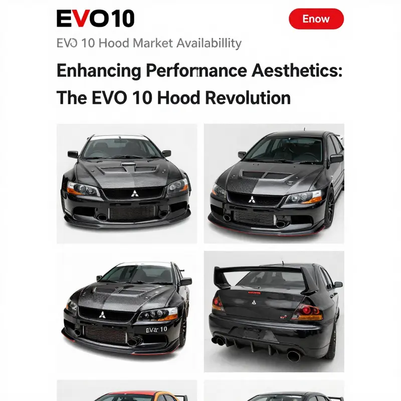 The EVO 10 with a carbon fiber hood, emphasizing improved performance and aesthetics.