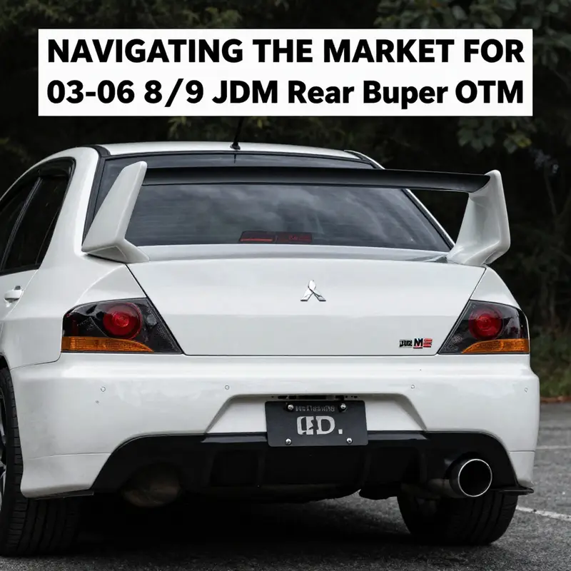 Image featuring the Mitsubishi Evolution 8/9 rear bumper OEM, highlighting its design and importance in automotive performance.