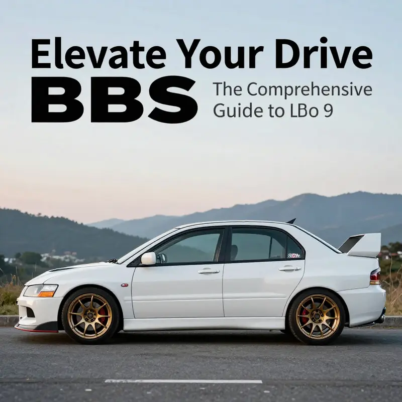Detailed specifications of Evo 9 BBS rims highlighting their design, dimensions, and compatibility.