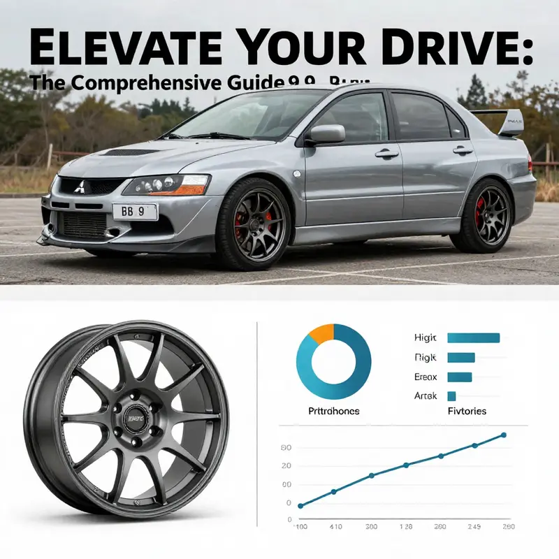 Detailed specifications of Evo 9 BBS rims highlighting their design, dimensions, and compatibility.