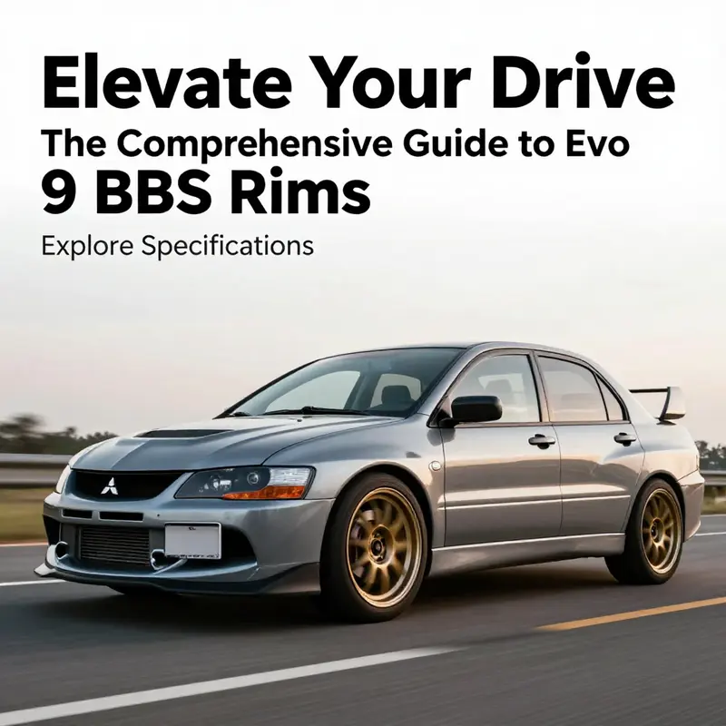Mitsubishi Evo 9 in motion with BBS rims, showcasing performance-enhancing features.