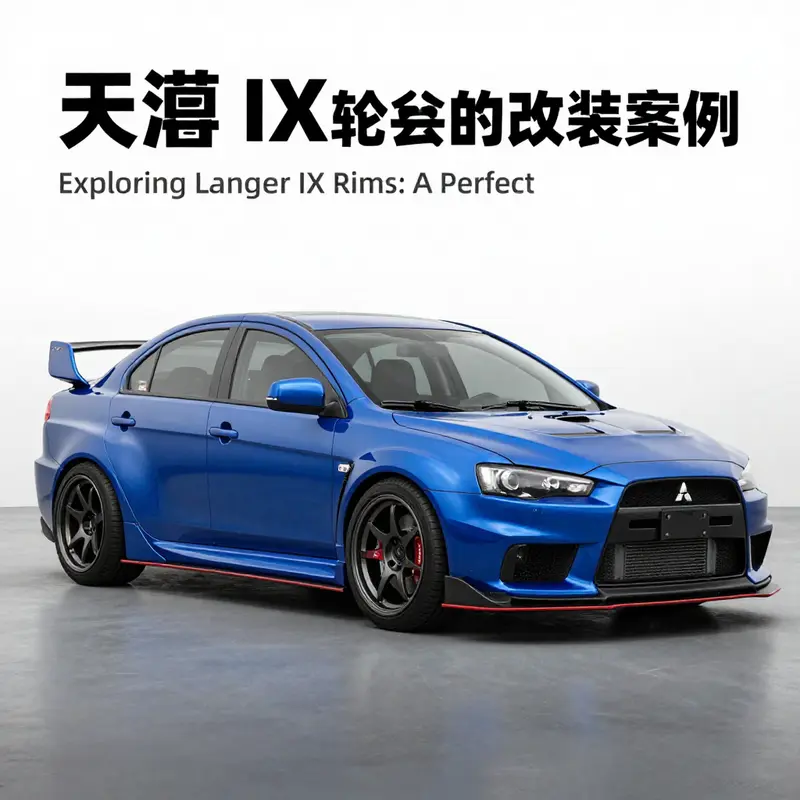 Original 17-inch BBS diamond black rims of the 2006 Evo IX, highlighting its factory specifications.