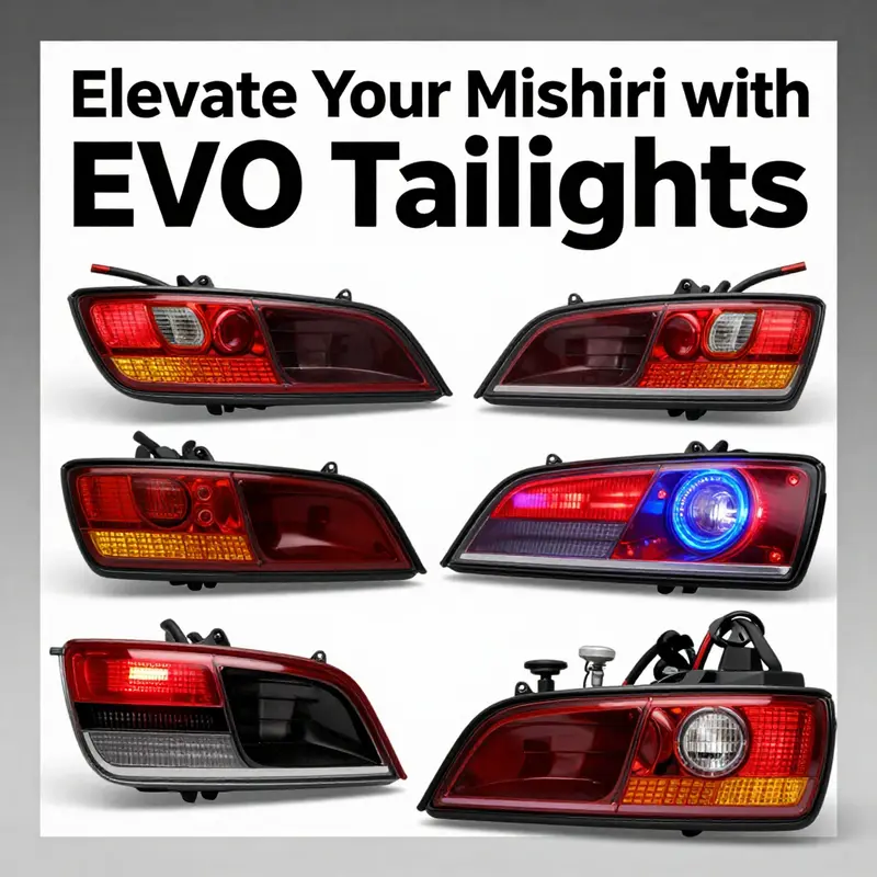 Diverse designs of EVO taillights with advanced LED technology enhance visibility and style.