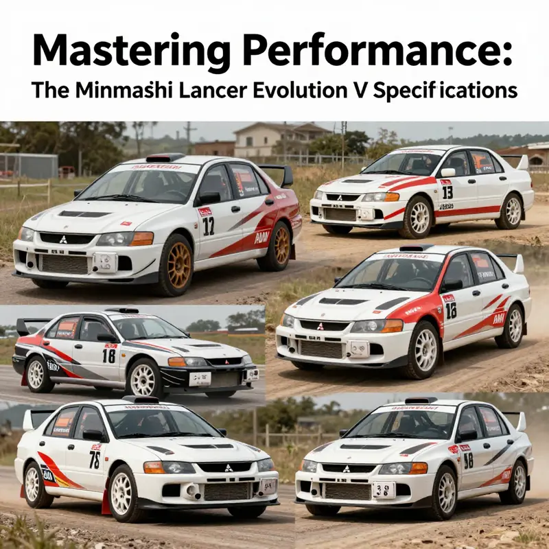 The Mitsubishi Lancer Evolution V showcases key technical features that define its performance capabilities.