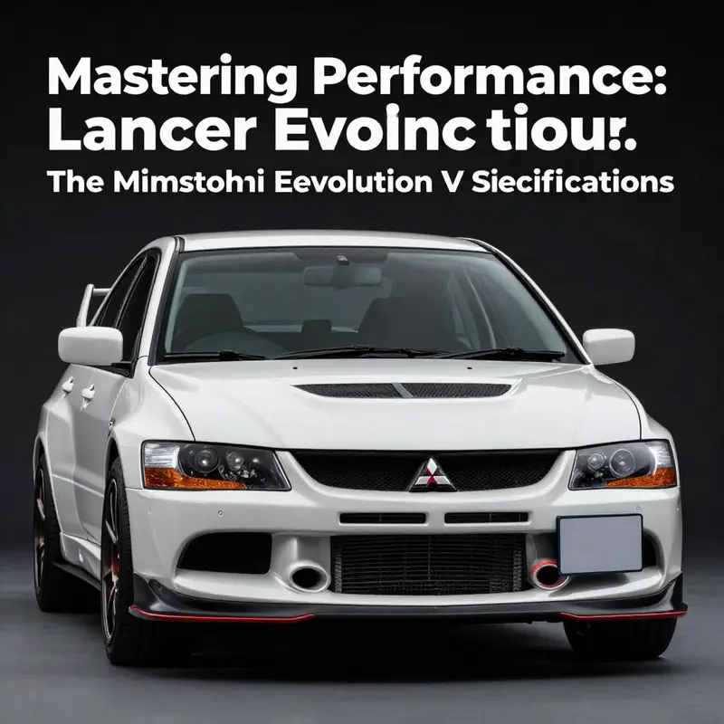 The Mitsubishi Lancer Evolution V showcases key technical features that define its performance capabilities.