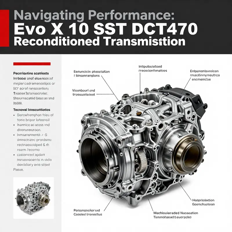 Overview of the Mitsubishi Evo X 10 SST DCT470 reconditioned gearbox, highlighting its engineering excellence.