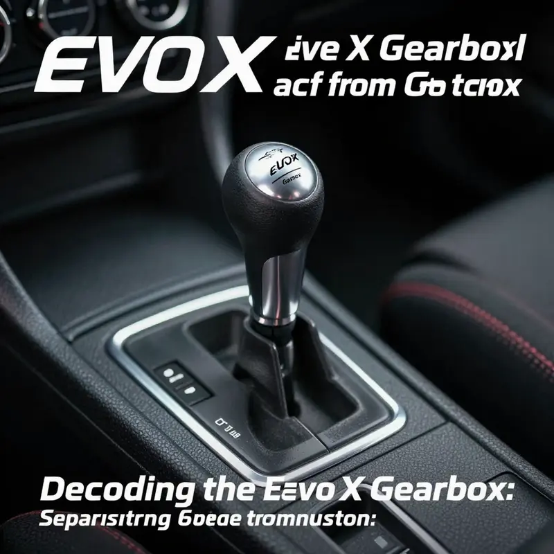 Visual comparison of sequential and manual gear systems, clarifying common misconceptions about the Evo X’s transmission.
