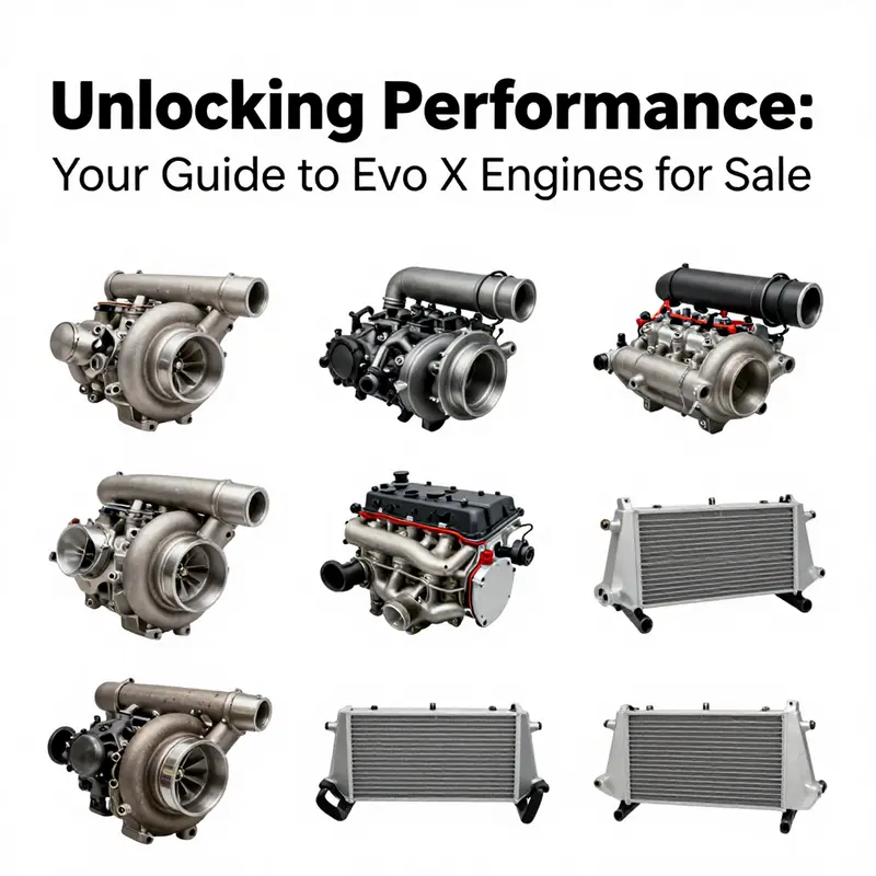 A Mitsubishi Evo X engine listed for sale online, emphasizing direct purchasing channels available to customers.