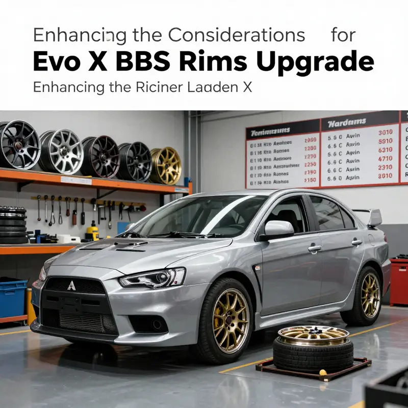 The Evo X equipped with BBS rims, emphasizing performance and racing capabilities.