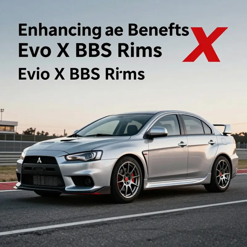 The Evo X equipped with BBS rims, emphasizing performance and racing capabilities.