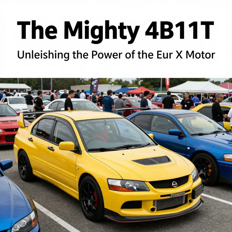 The Mitsubishi EVO X on the track, highlighting its specs and performance.