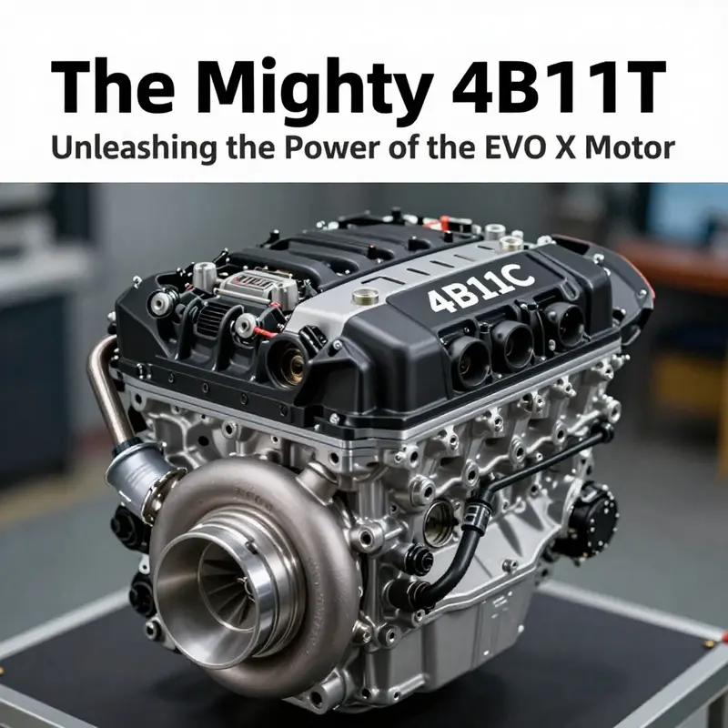 The Mitsubishi EVO X on the track, highlighting its specs and performance.