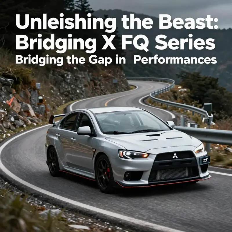 The Mitsubishi Evo X FQ-400 epitomizes performance and design, proving its prowess on the racetrack.