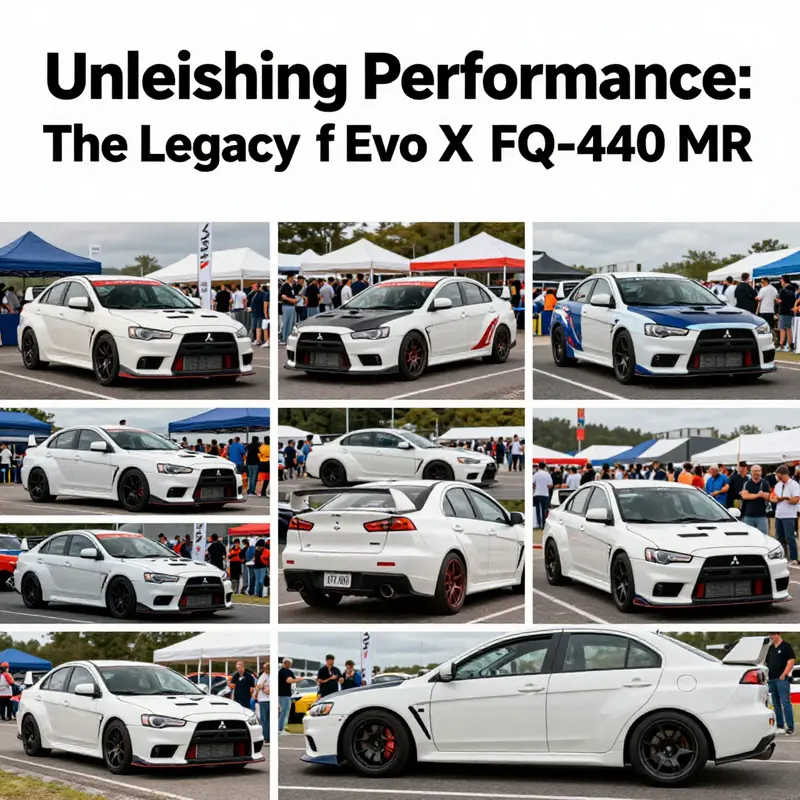 The Mitsubishi Evo X FQ-440 MR in a picturesque British setting, highlighting its appeal in the automotive market.