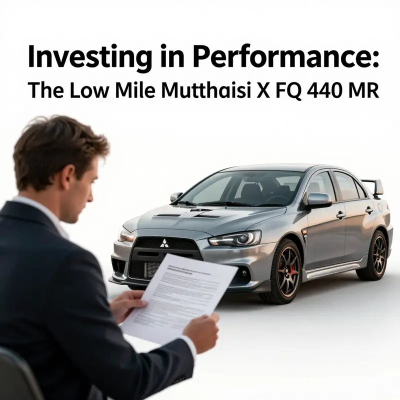 The Mitsubishi Lancer Evolution X FQ-440 MR: a rare gem in the world of performance cars.