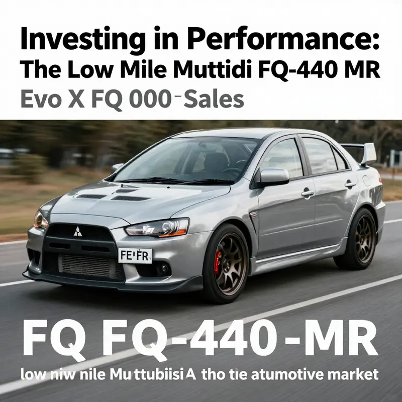The Mitsubishi Lancer Evolution X FQ-440 MR: a rare gem in the world of performance cars.
