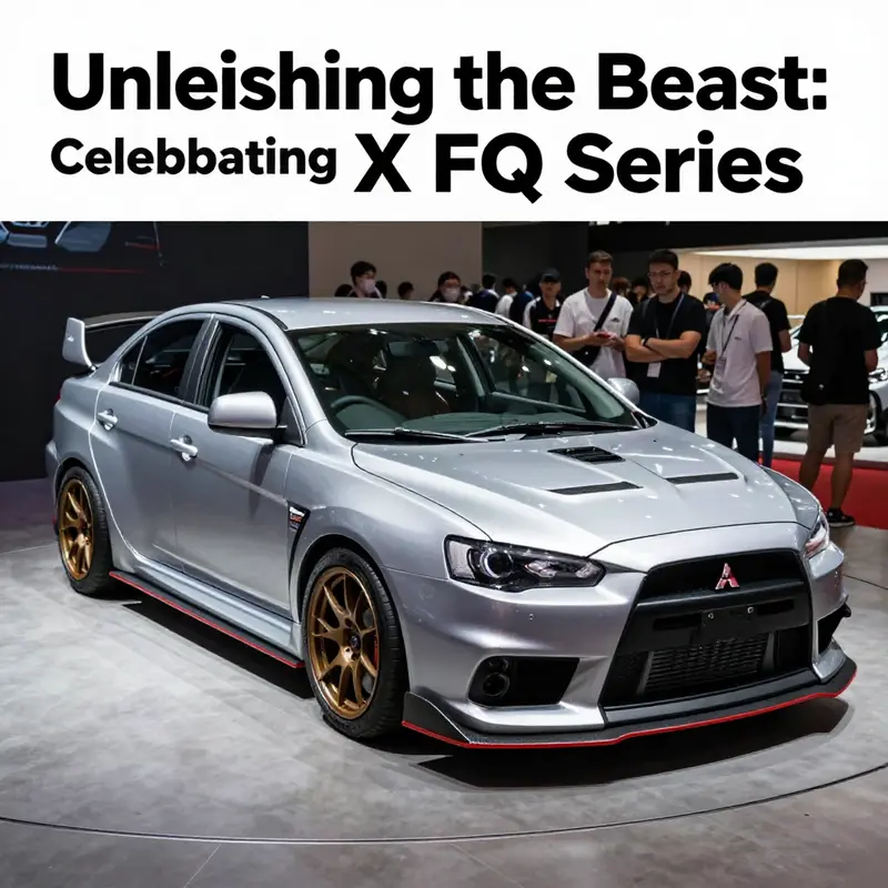 The Mitsubishi Evo X FQ-400 epitomizes performance and design, proving its prowess on the racetrack.