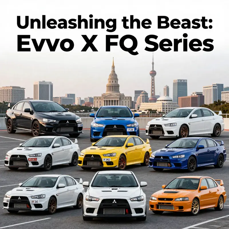 The Mitsubishi Evo X FQ-400 epitomizes performance and design, proving its prowess on the racetrack.