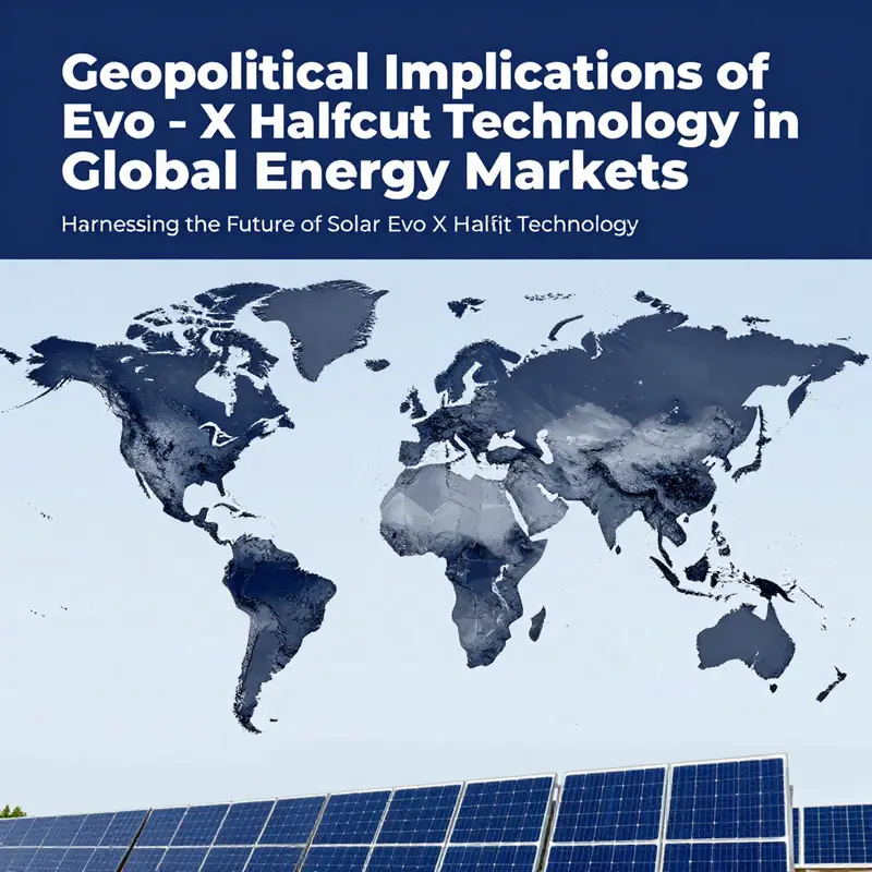 Illustration of the Evo X Halfcut solar panel, emphasizing its advanced technology and design.