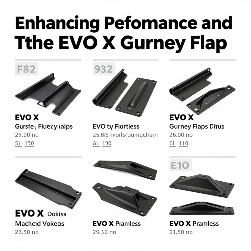 Illustration demonstrating the aerodynamic positioning of the EVO X Gurney Flap.