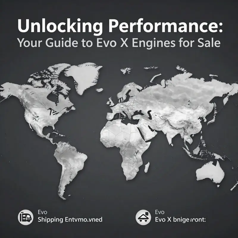 A Mitsubishi Evo X engine listed for sale online, emphasizing direct purchasing channels available to customers.