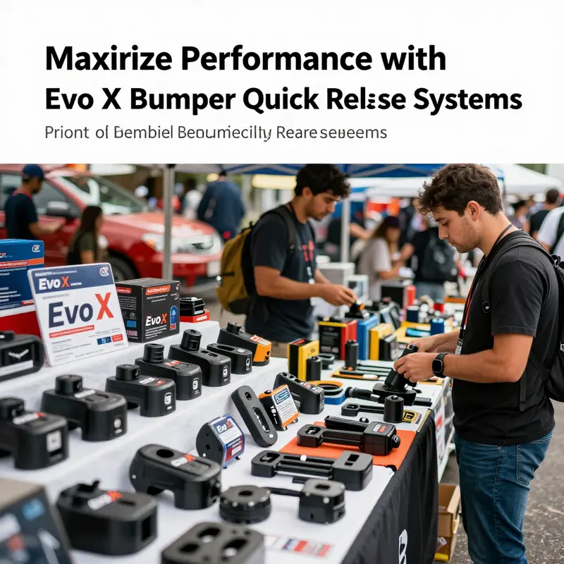 The Evo X bumper quick release system enhances vehicle functionality and access, an essential for performance-driven drivers.