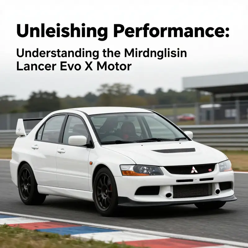 The high-performance 4B11T engine in the Mitsubishi Lancer Evo X highlights its intricate design and engineering.