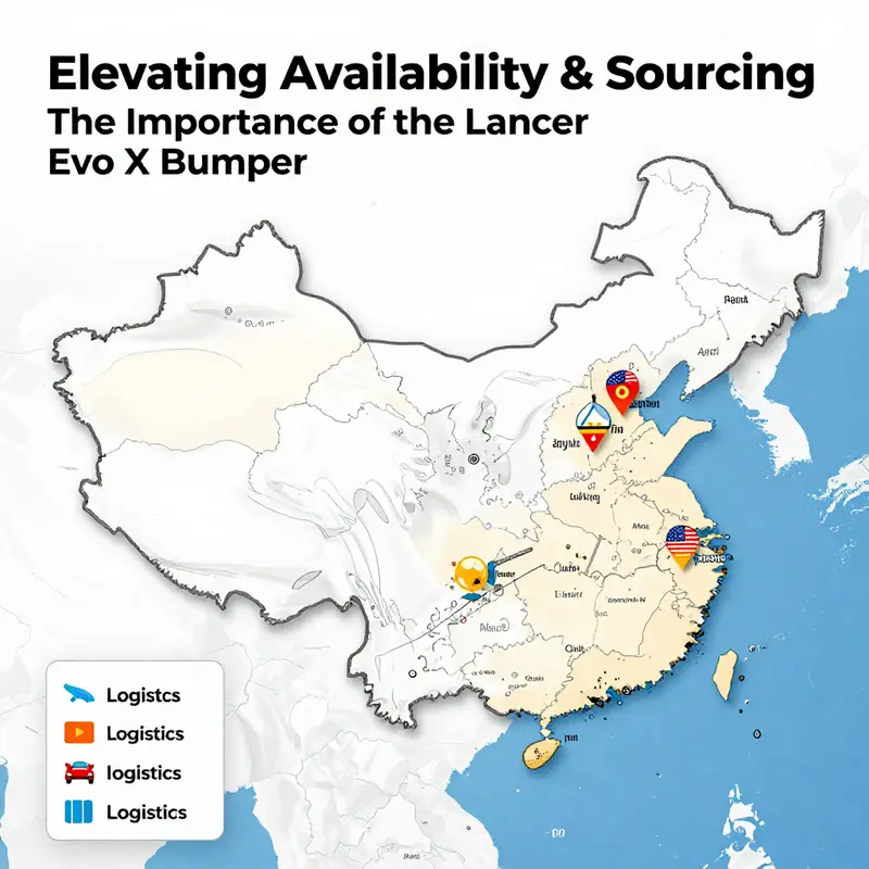 The front bumper of the Lancer Evo X, highlighting its aerodynamic design and functionality.