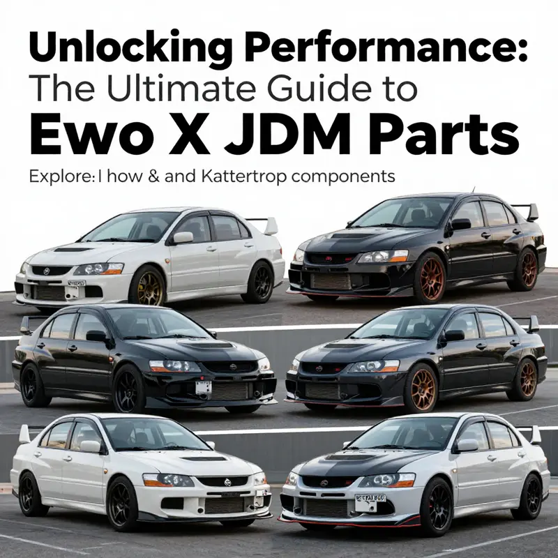 Montage of OEM and modified Evo X vehicles highlighting the culture.