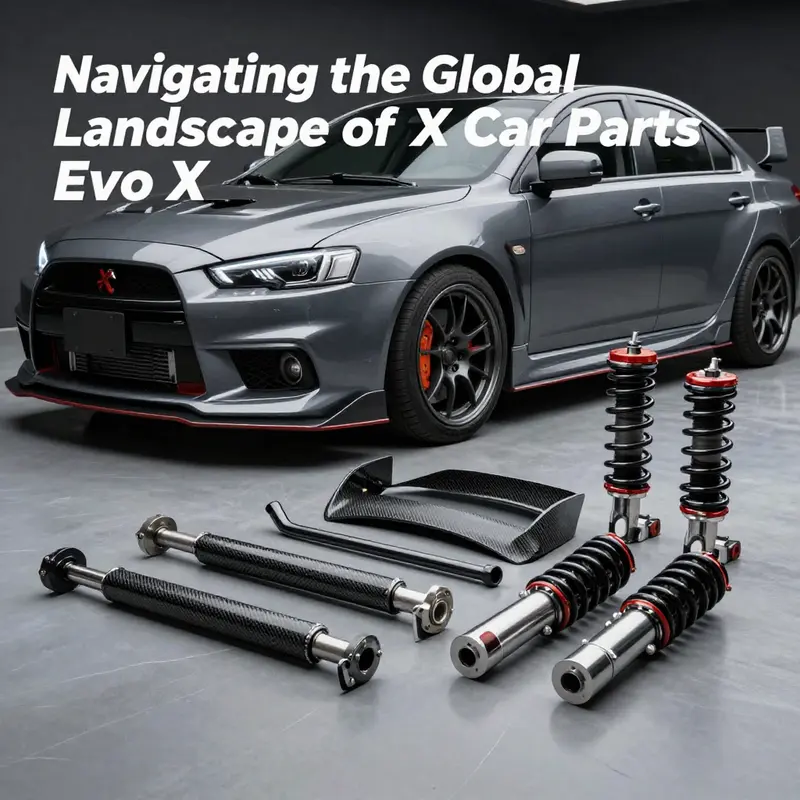 Visual representation of the global supply chain dynamics of Evo X car parts.