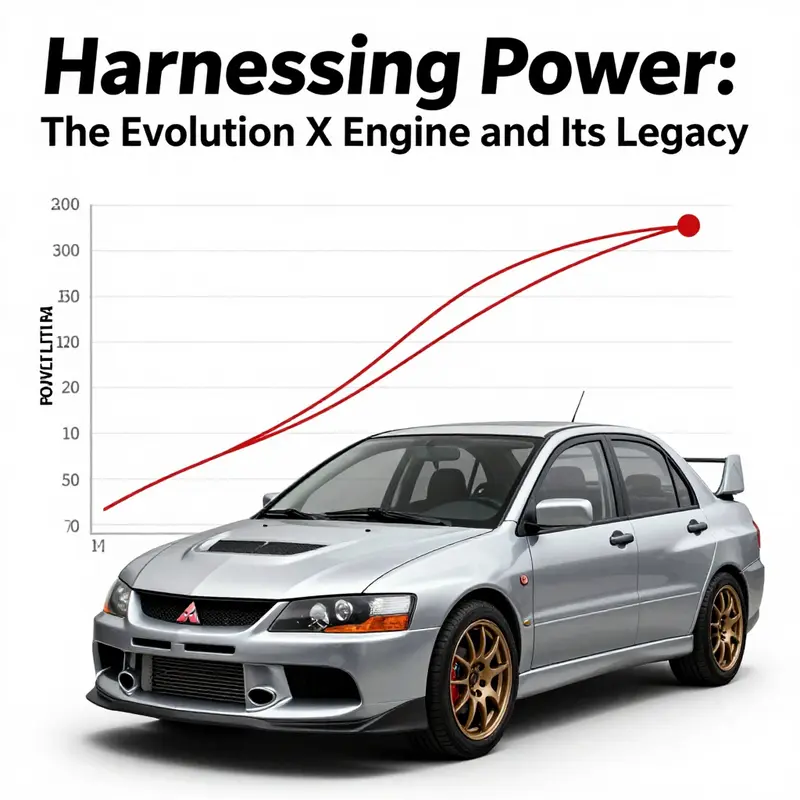 An insight into the turbocharging system and MIVEC technology of the Evo X engine.