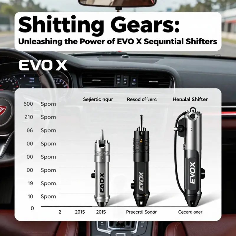 Comparison of the stock H-pattern shifter and an upgraded sequential shifter in the EVO X.